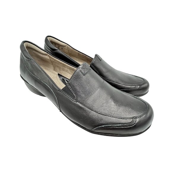 Naturalizer Women's Channing Black Leather Loafers Size 8N - Picture 1 of 8